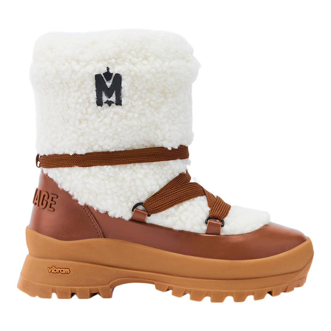 Mackage Conquer Shearling Ankle Boot For Women Cream