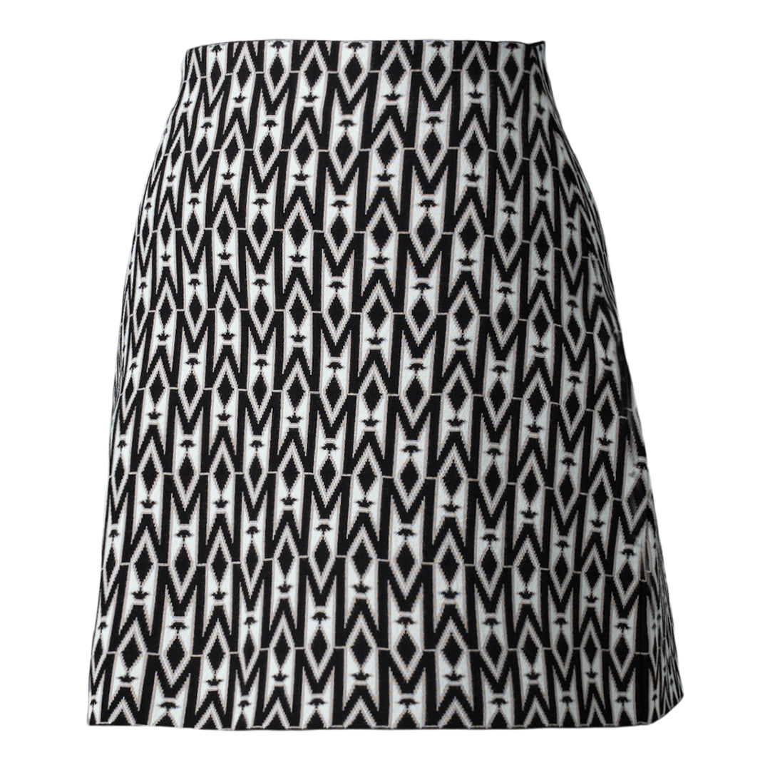 Mackage Dea-mg Jacquard Monogram A-line Skirt Size: