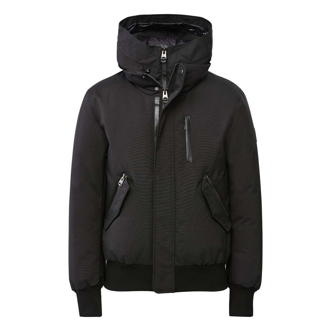 Mackage Dixon 2-in-1 Down Bomber Jacket With Hooded Bib For Men Size: