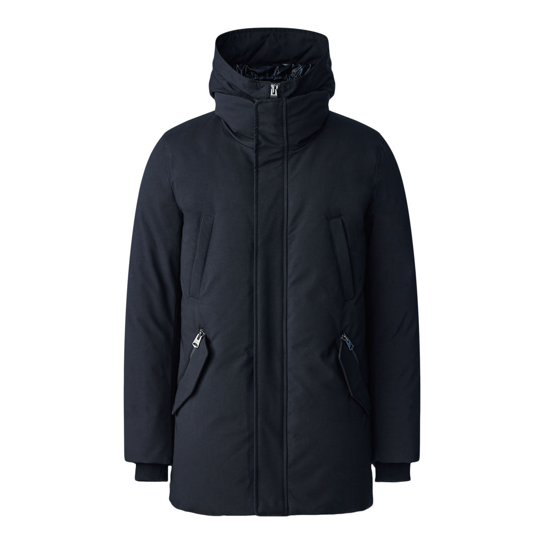 Mackage Edward 2-in-1 Down Coat With Removable Hooded Bib For Men Black, Size: