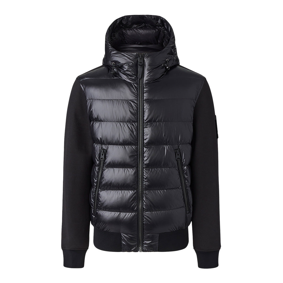Mackage Frank Double-face Jersey Bomber Jacket With Hood Size: