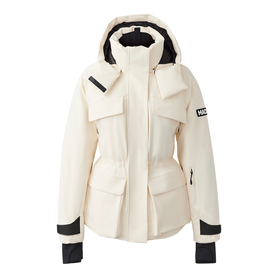 Mackage Iclyn-r Medium Down Ski Jacket With Removable Hood Ceramic, Size: