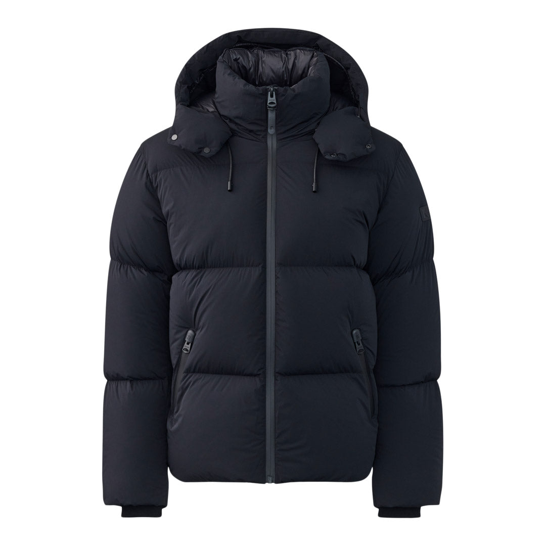 Mackage Kent Stretch Matt Down Jacket With Hood Black, Size: