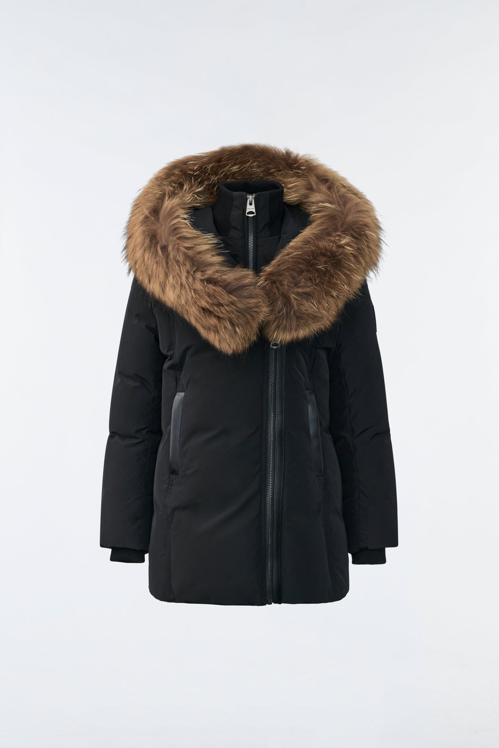 Leelee, Down coat with removable natural fur Signature