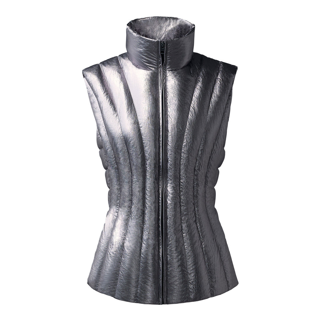Mackage Lilyan-m Metallic Laminate Light Down Vest Size: