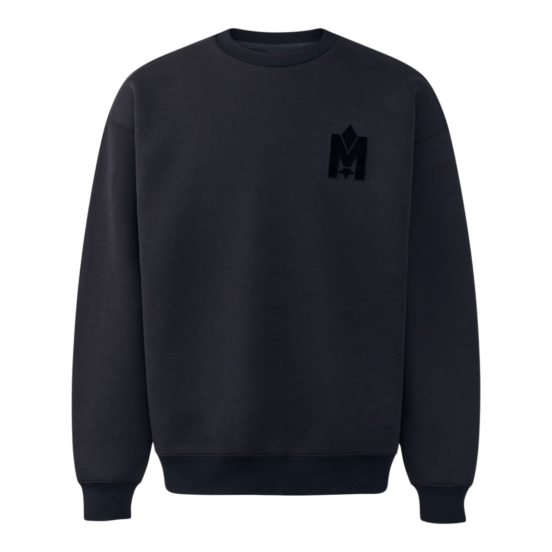 Mackage Max-vt Double Face Jersey Sweatshirt With Embroidered Logo Size: