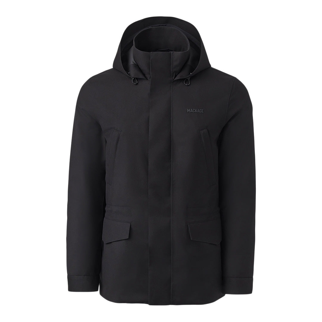 Mackage Morris-city Light Down Twill Parka Black, Size: