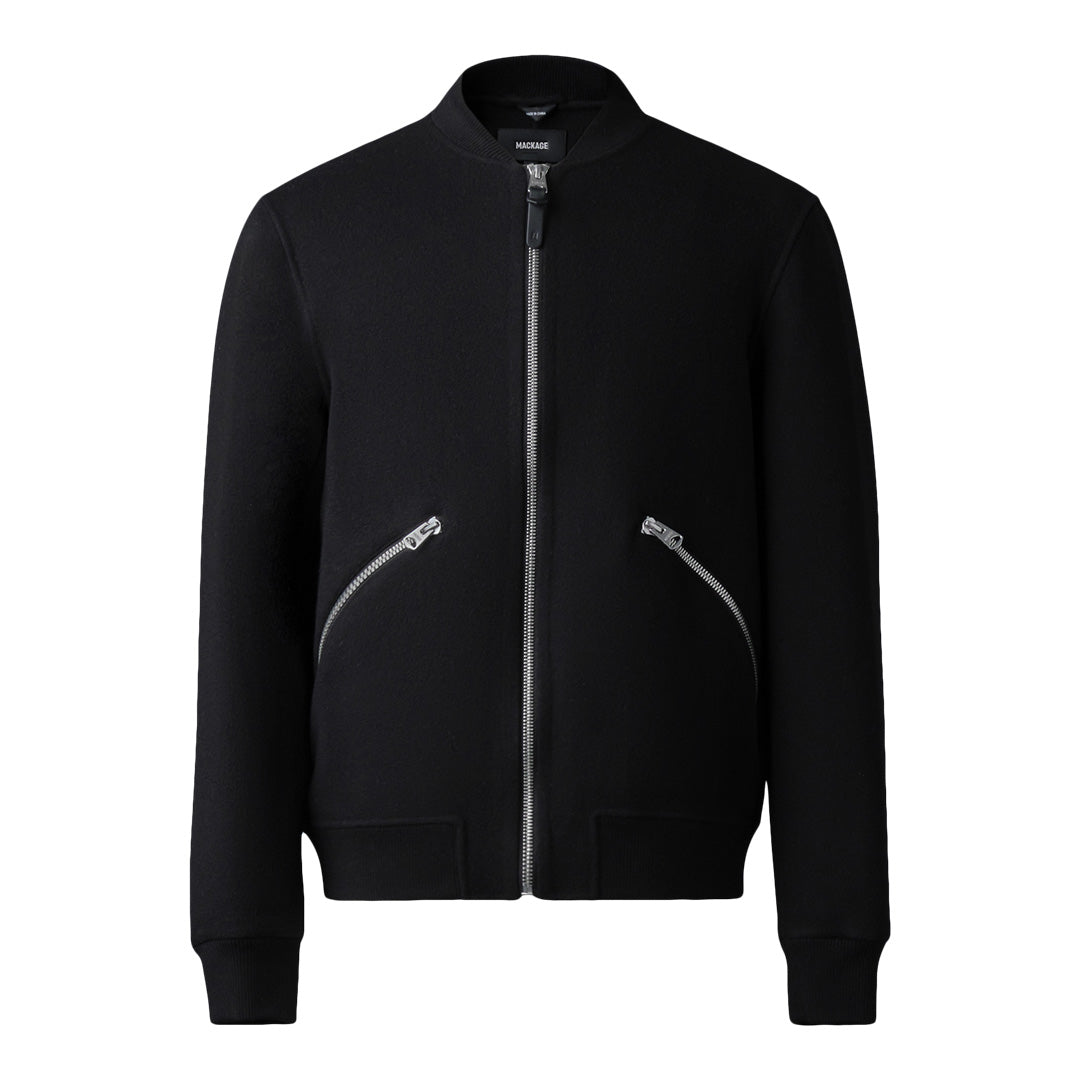 Mackage Ramone-w Double-face Wool Bomber Jacket Size: