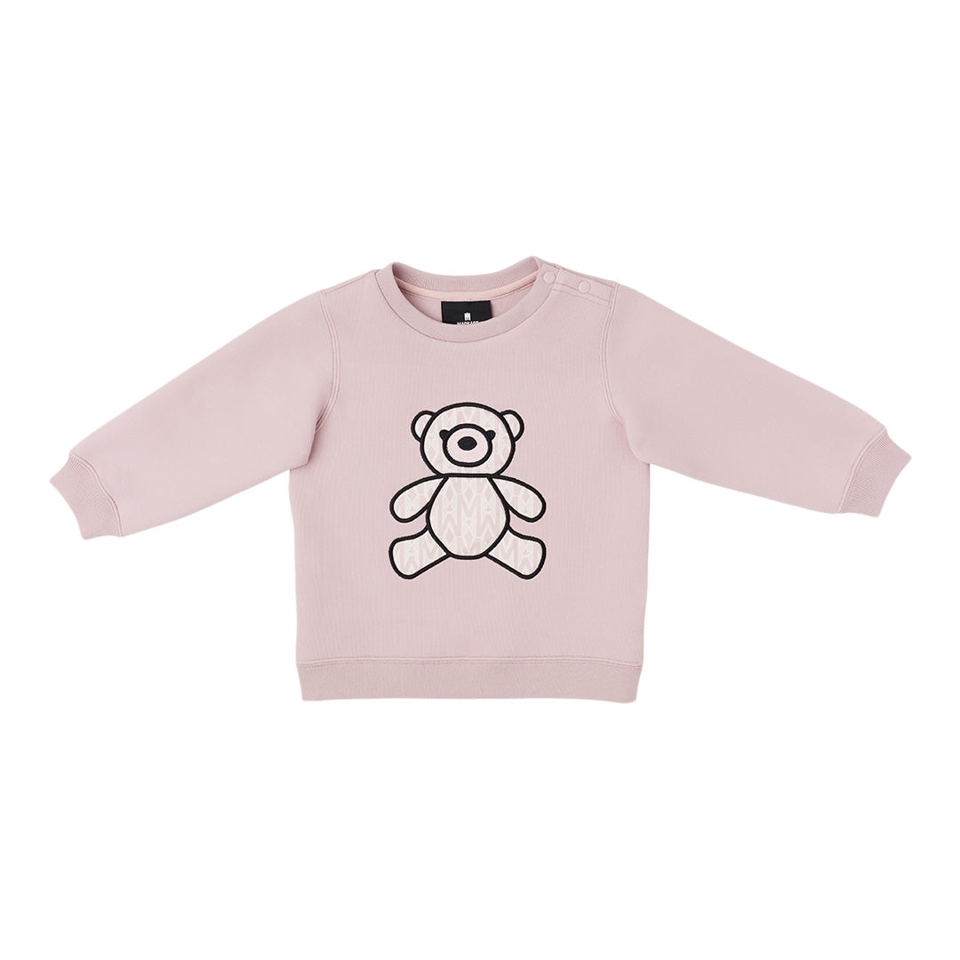 Mackage Rio Double-face Jersey Sweatshirt With Wordmark For Babies (3-24 Months) Rose, Size: