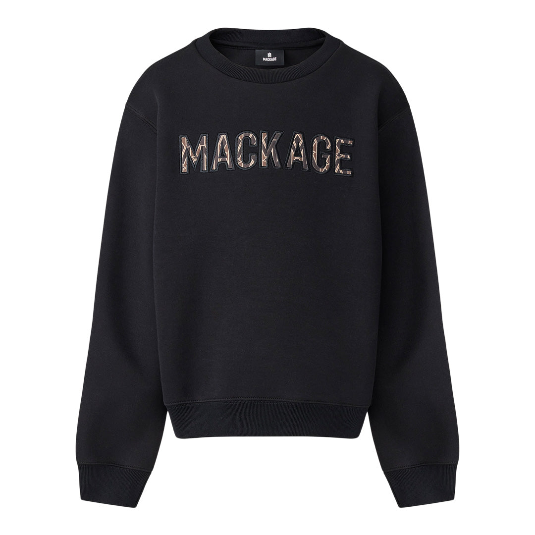 Mackage Rio Double-face Jersey Sweatshirt With Wordmark For Kids (8-14 Years) Size: