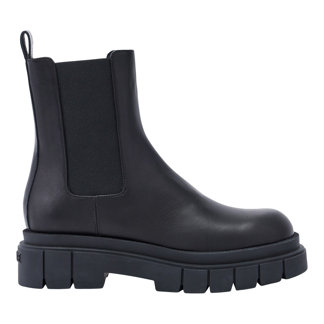 Mackage Storm Shearling-lined (r) Leather Chelsea Boot For Men Black, Size: