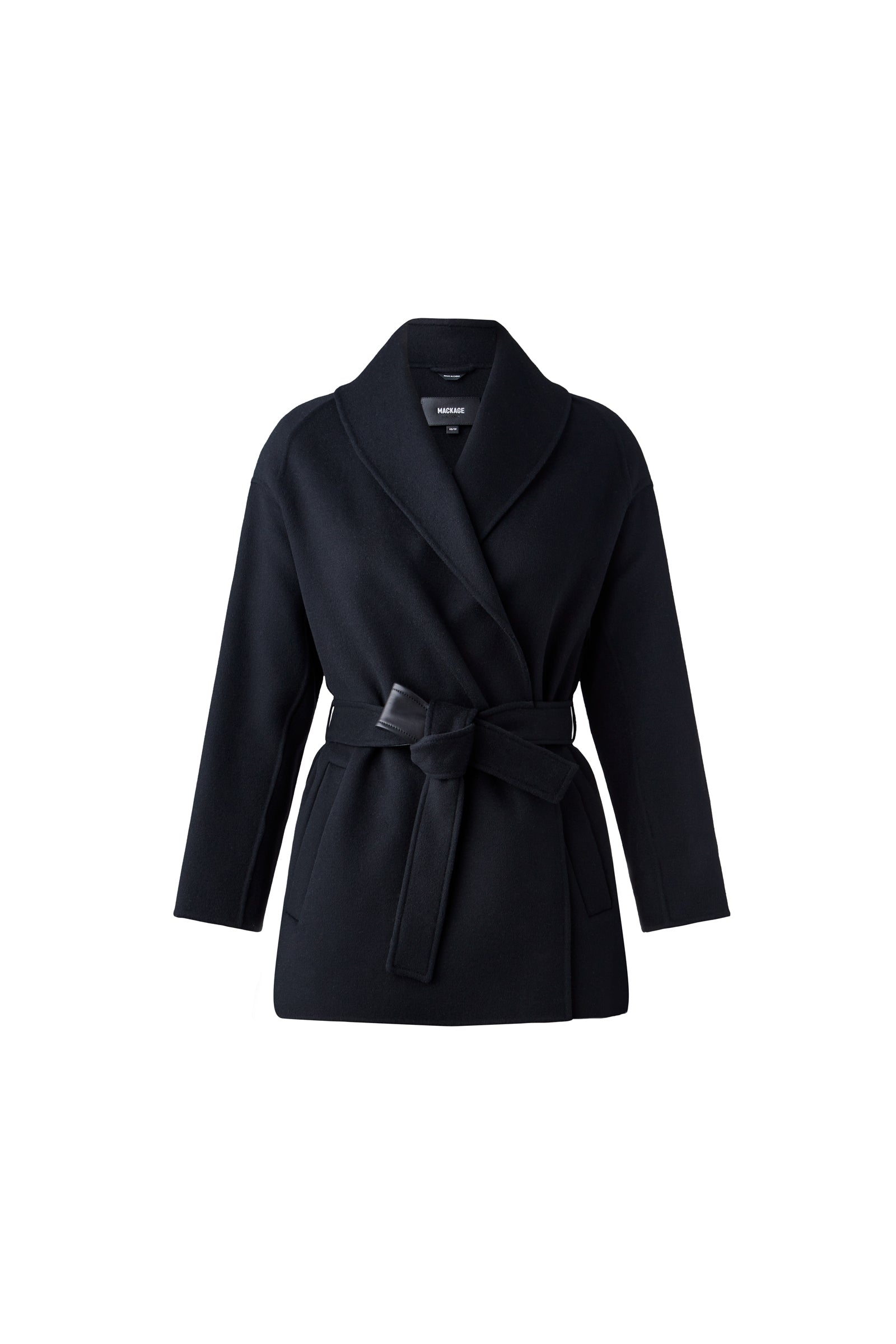 Mackage Tyra Double-face Wool Robe Jacket Size: