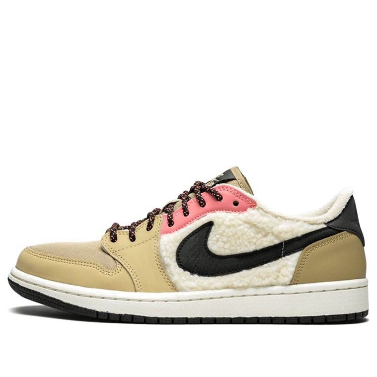  (WMNS) Air Jordan 1 Retro Low Fleece 'Parachute Beige' AQ0828-200 Epoch-Defining Shoes 