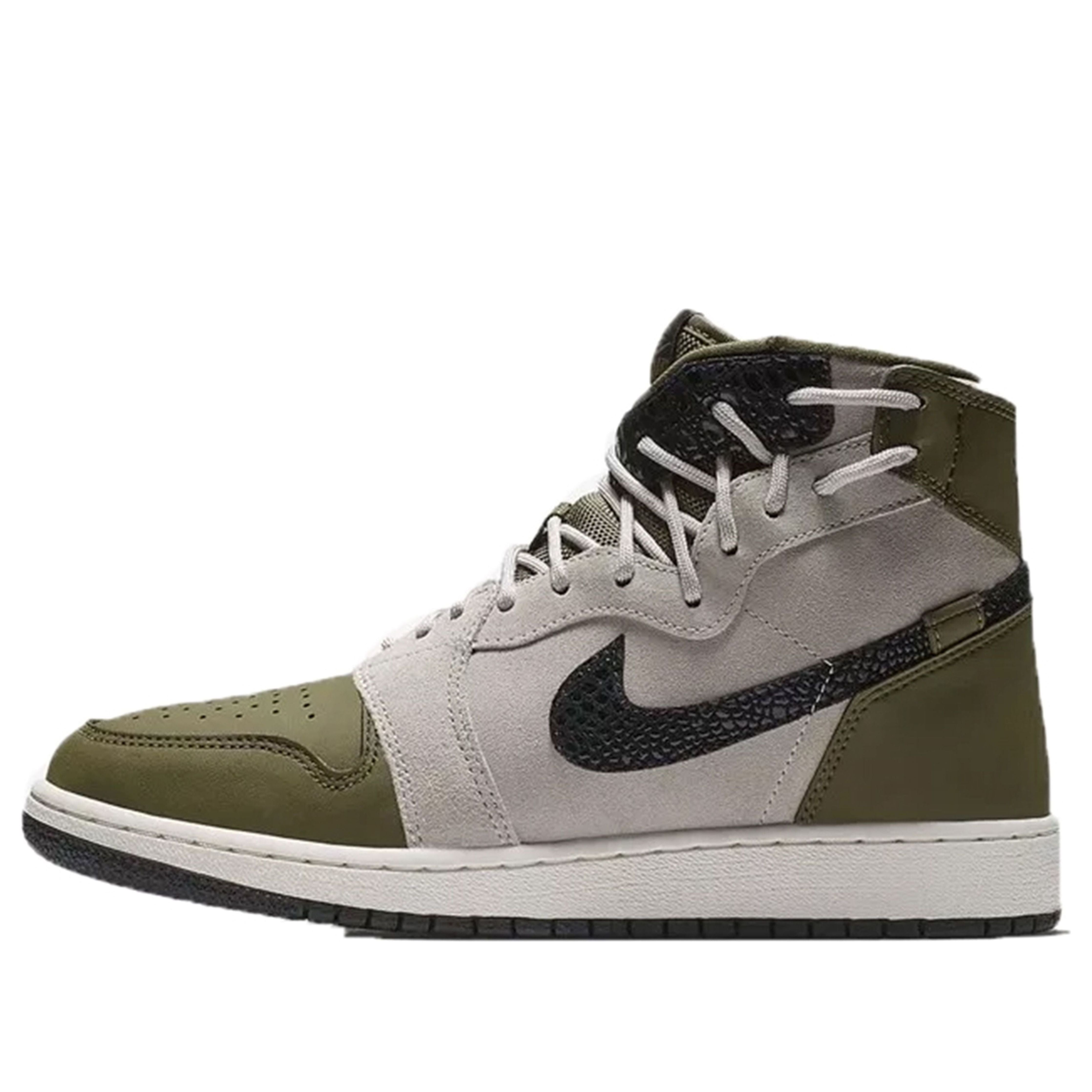  (WMNS) Air Jordan 1 Rebel XX 'Olive Canvas' AR5599-300 Classic Sneakers 