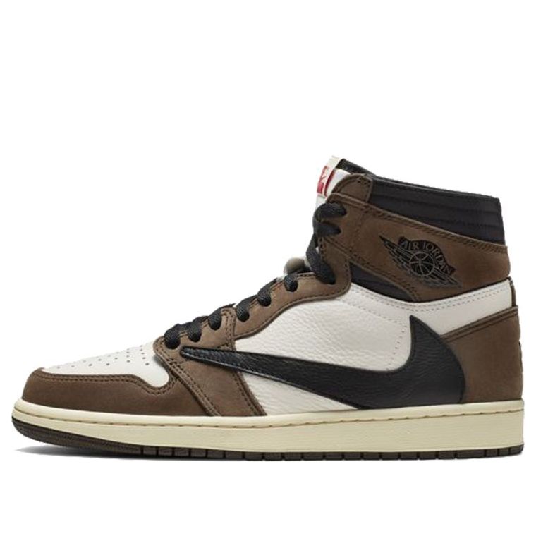  Travis Scott x Air Jordan 1 Retro High OG 'Mocha' CD4487-100 Classic Sneakers 