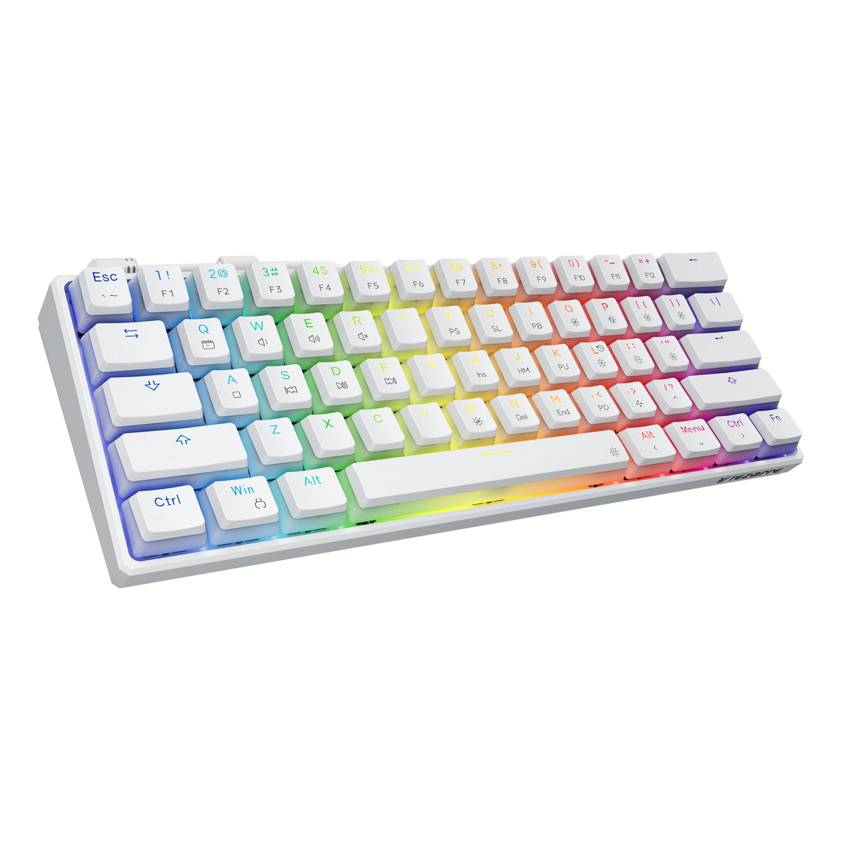 Punkston Tezarre TK61 Mechanical Keyboard, RGB, 61 Keys, 60% Keyborads