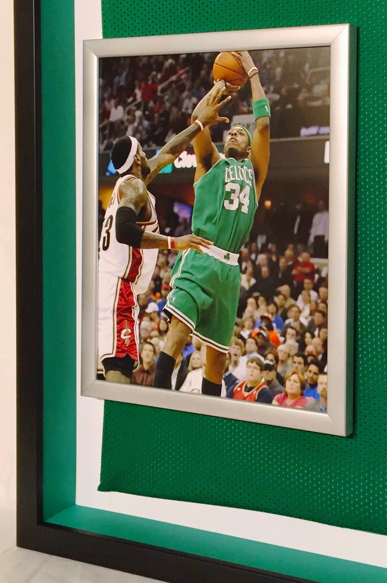 Premium Framed Paul Pierce Autographed / Signed Celtics Jersey – Beckett COA