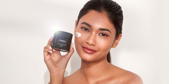 Woman holding Black Diamond Cream