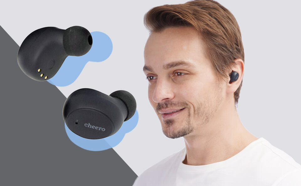 【色: Blue】cheero Wireless Earphones LITE