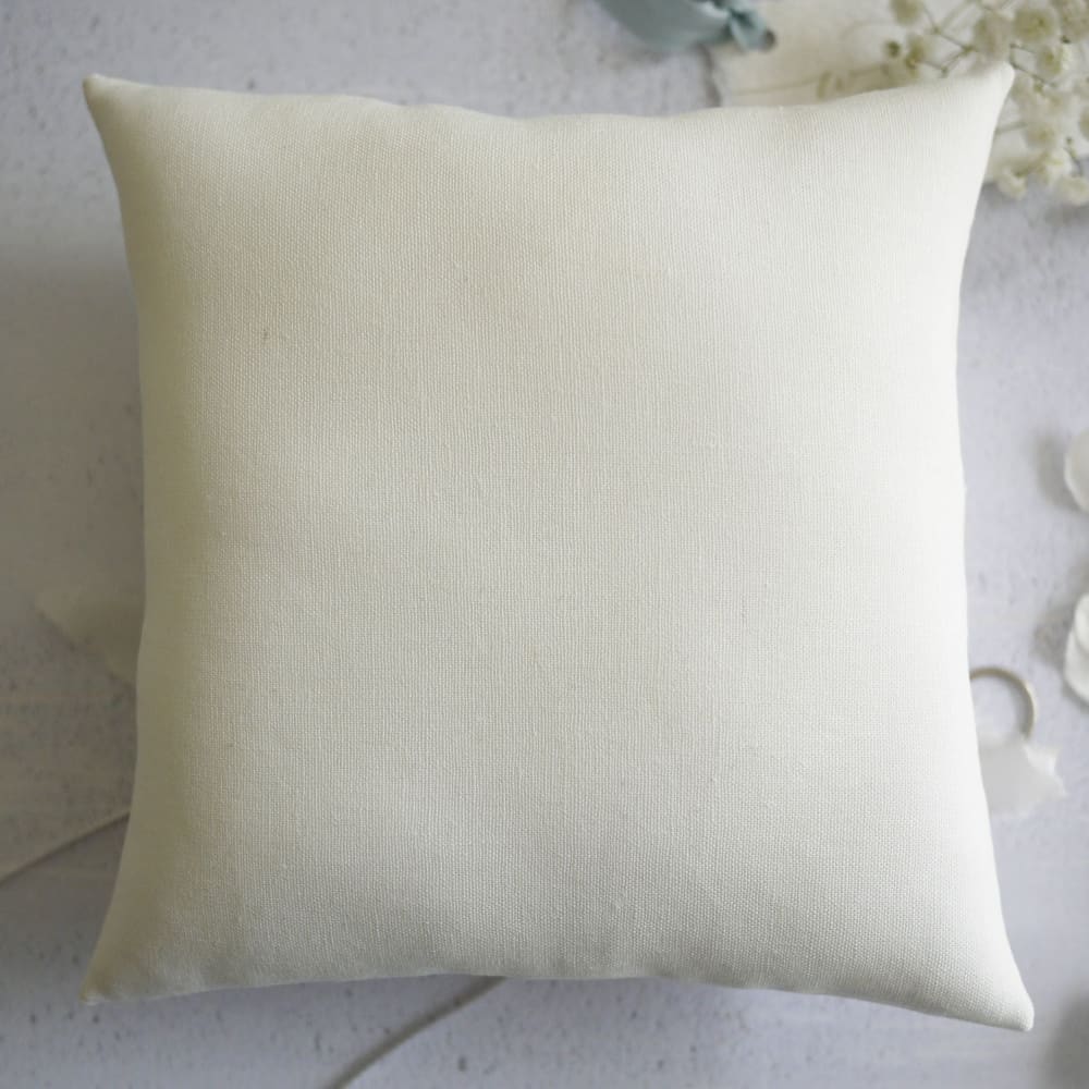 personalised wedding ring pillow with silk ribbon and bow 322