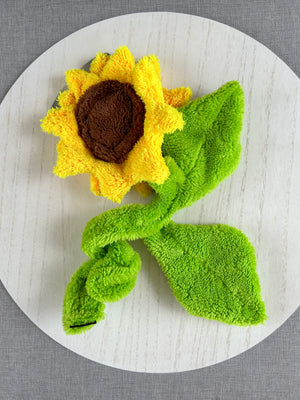 DuraPlush® Springy Sunflower Toy - Underbite Pet Boutique