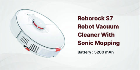 Roborock S7 Robot Vacuum Cleaner With Sonic Mopping