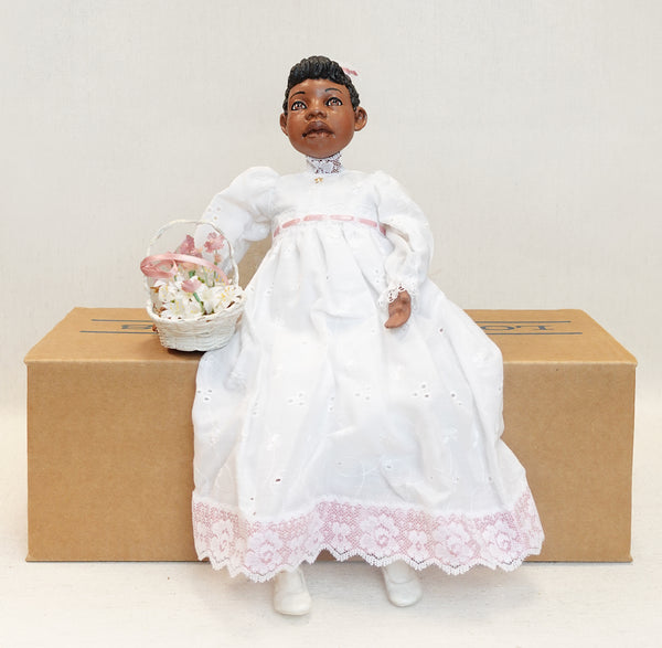 Daddy's Long Legs Doll Swaddled Baby Jesus with Hay Member Gift COA NEW