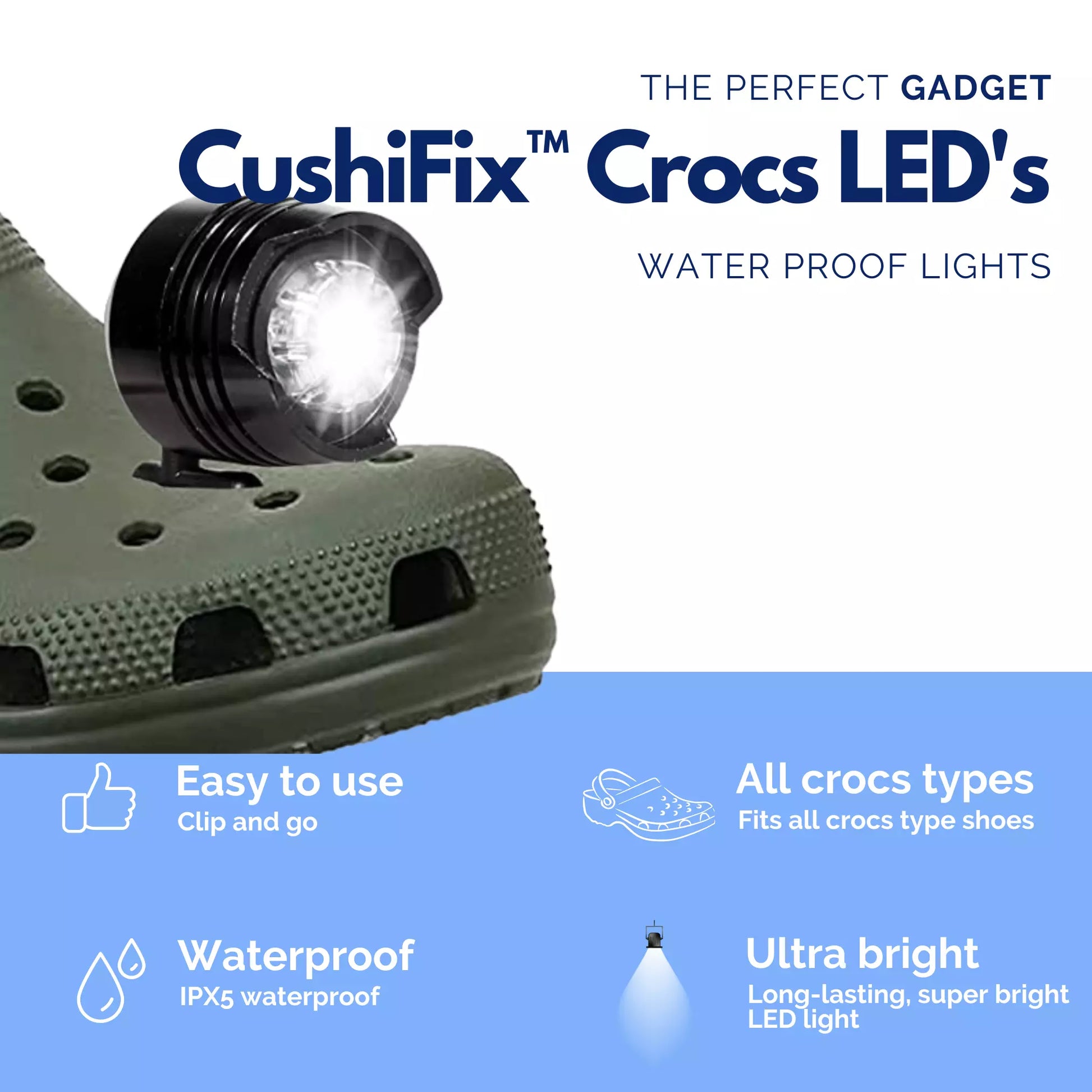 Croc LED's – CushiFix™