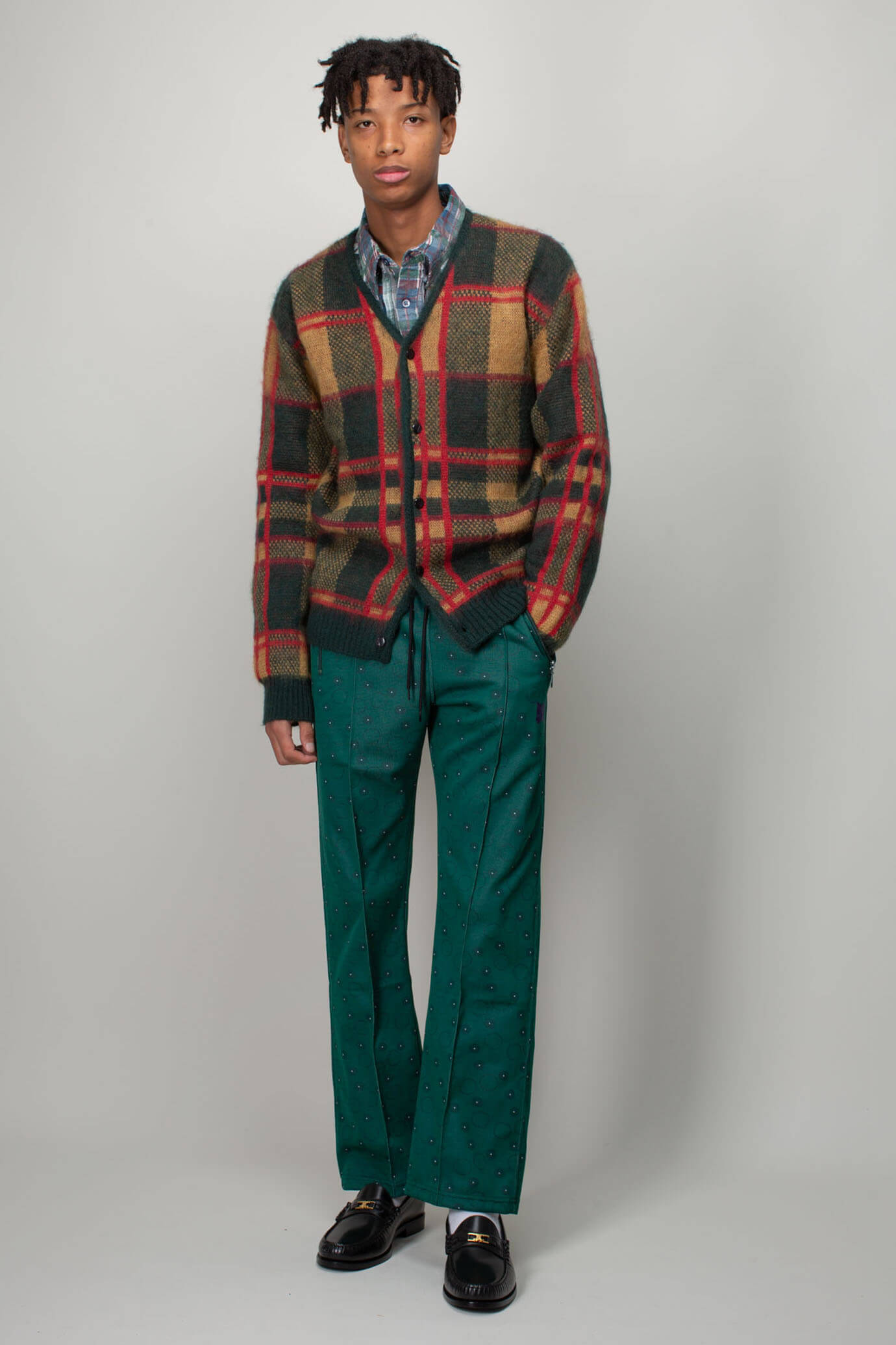 Mohair Cardigan - Tartan