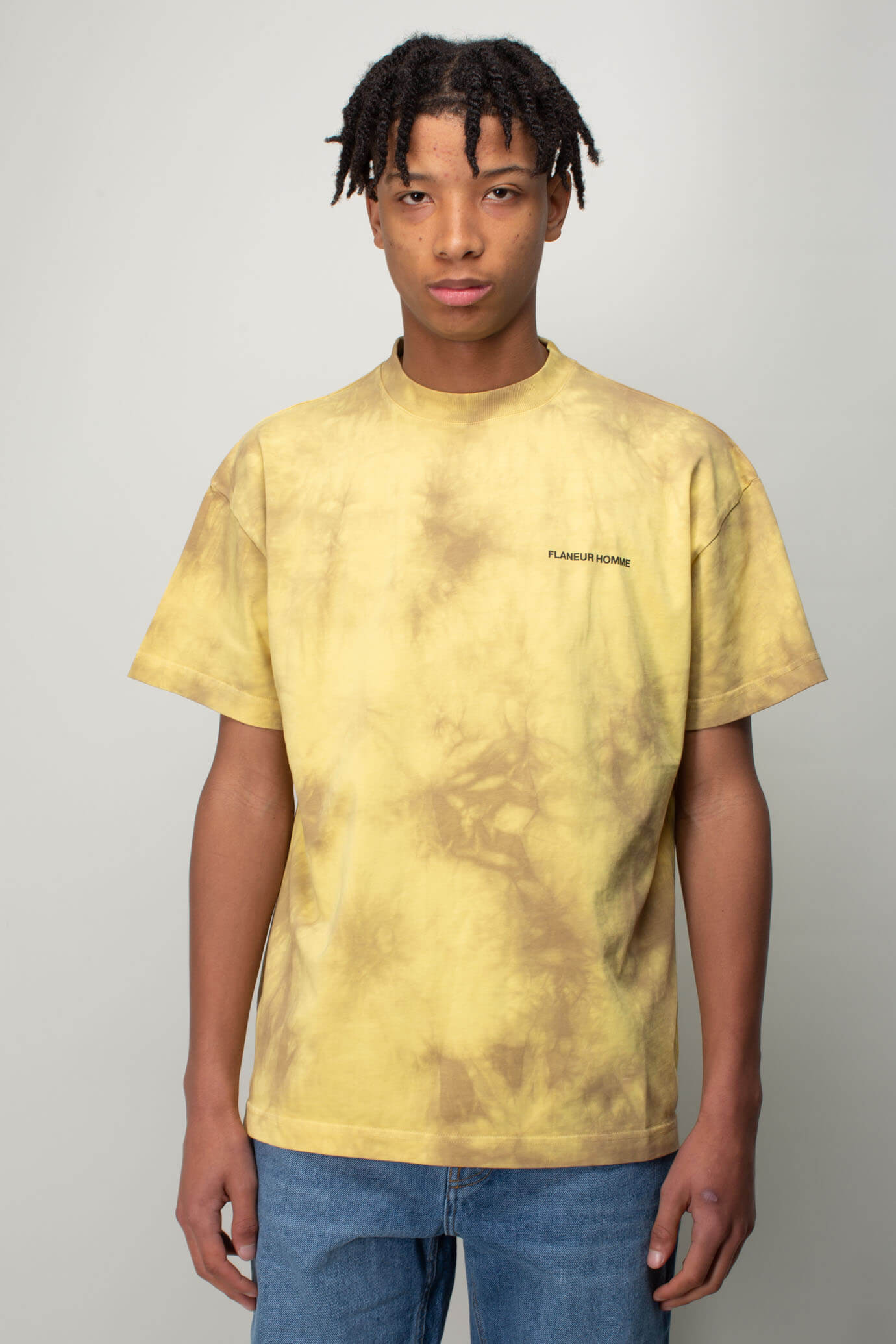 Flaneur Homme Tye Die 'double Print' T-shirt