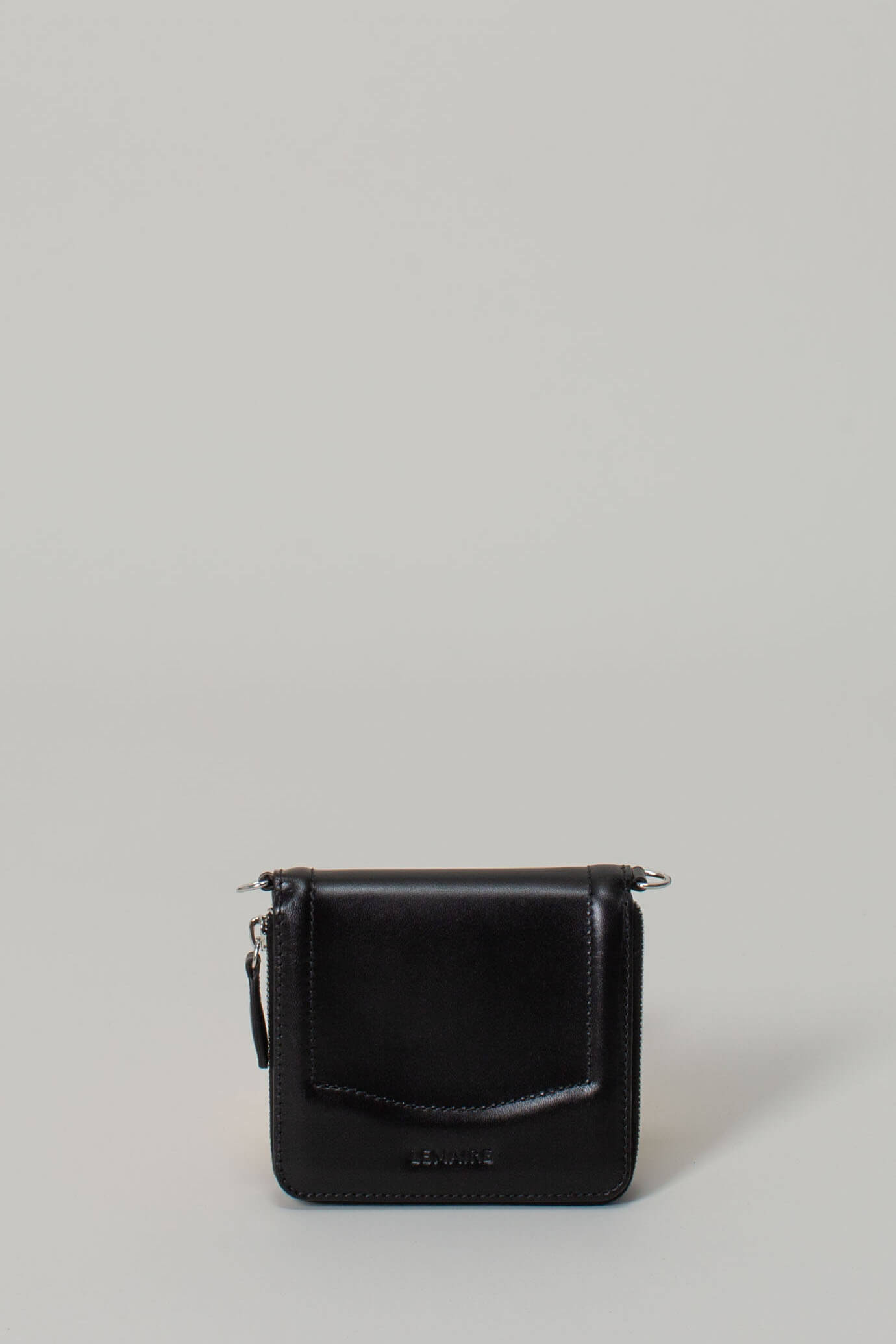 Lemaire Ransel Square Zip Wallet In Black | ModeSens