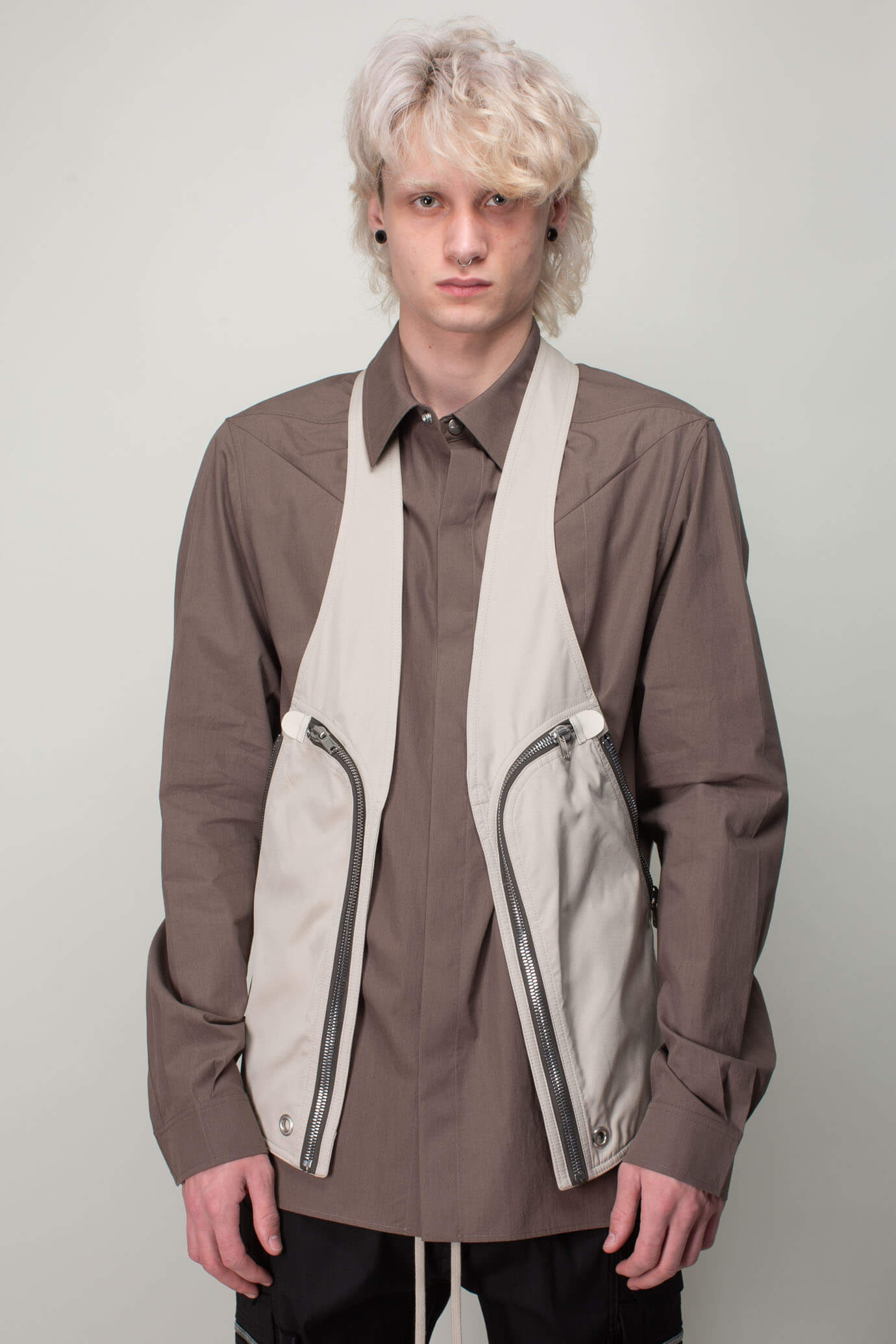 Rick Owens Bauhaus Vest In Beige | ModeSens