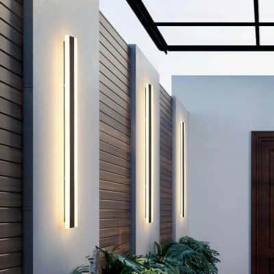 Plastic coated LED light strips are water proof making them idel for outdoor lighting 