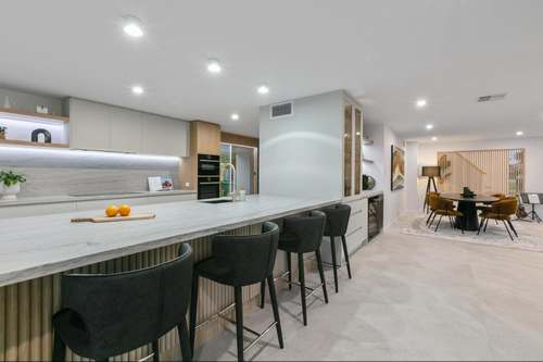 Kitchen lighting using strip LED lights can change the appearnce and mood of a room at anytime. 