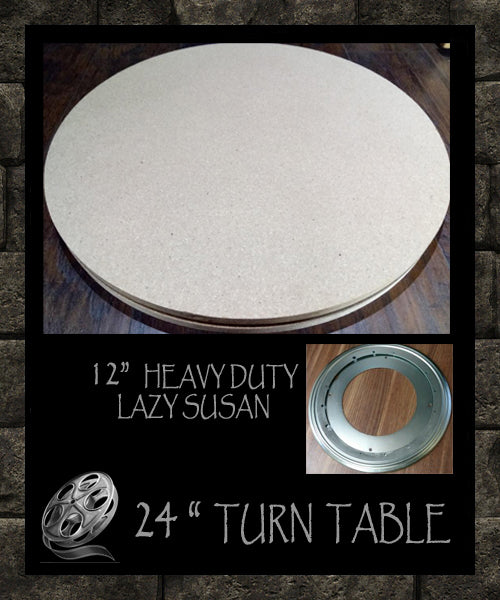 Turntable Small: 12 inch with built-in 1-2 Pipe flange