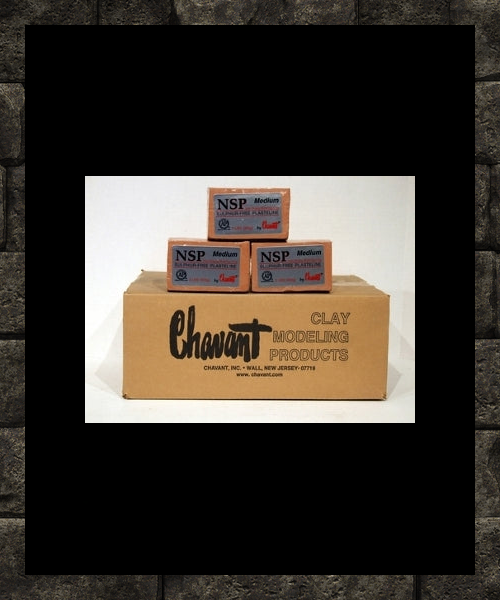 Chavant NSP Medium Brown 40 lb. Case of Clay for Sculpting