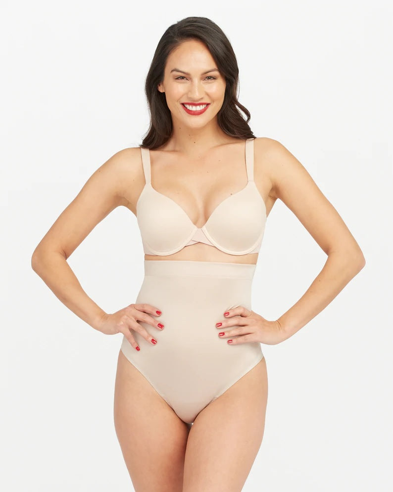 NEW Spanx Oncore High Waist Mid Thigh Shaper in Soft Nude [SZ Medium ]  #K667