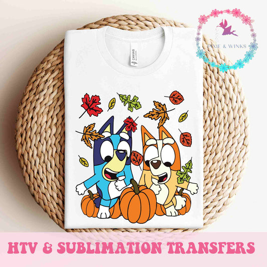 READY TO PRESS Blue Dog Christmas HTV and Sublimation image transfers –  Pixie & Winks