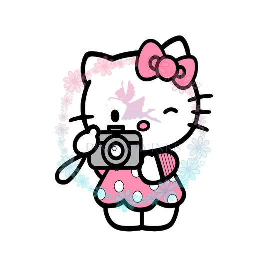 Hello Kitty LV Inspired Blue Ready To Press Sublimation Print for