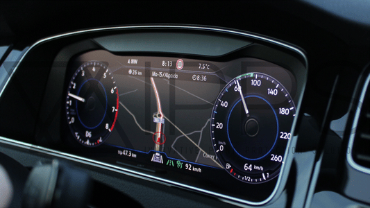 upscreen Schutzfolie für Volkswagen Golf 8 Digital Cockpit 10,25,  Displayschutzfolie, Folie matt entspiegelt Anti-Reflex