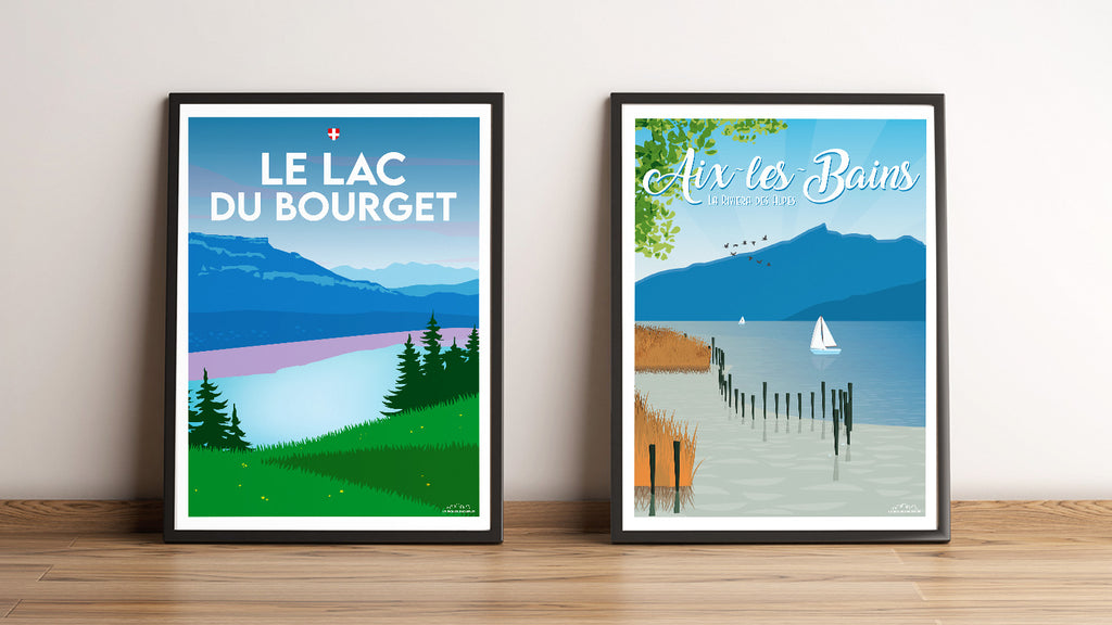 Affiche Aix les bains la riviera des Alpes