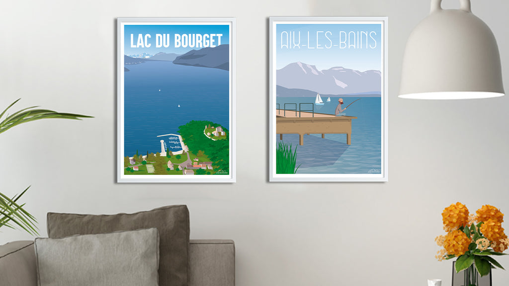 Savoie Aix les bains poster