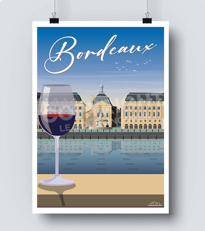 Affiche vin de Bordeaux