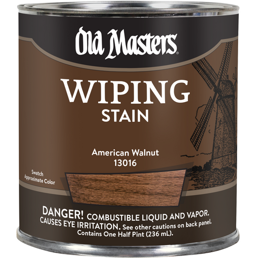 Old Masters Wiping Stain - Natural Walnut – Arizona Paint Supply