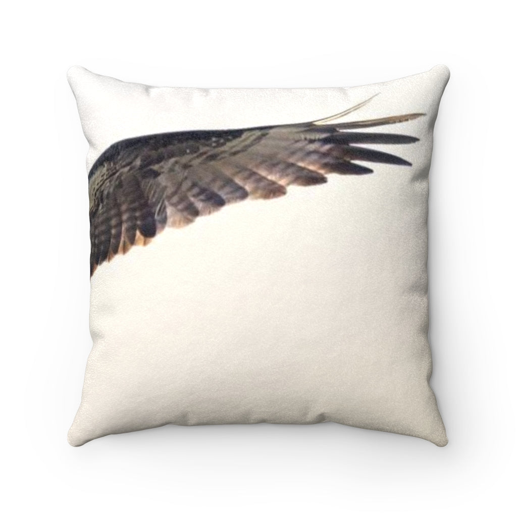 Huggable Osprey Faux Suede Pillow