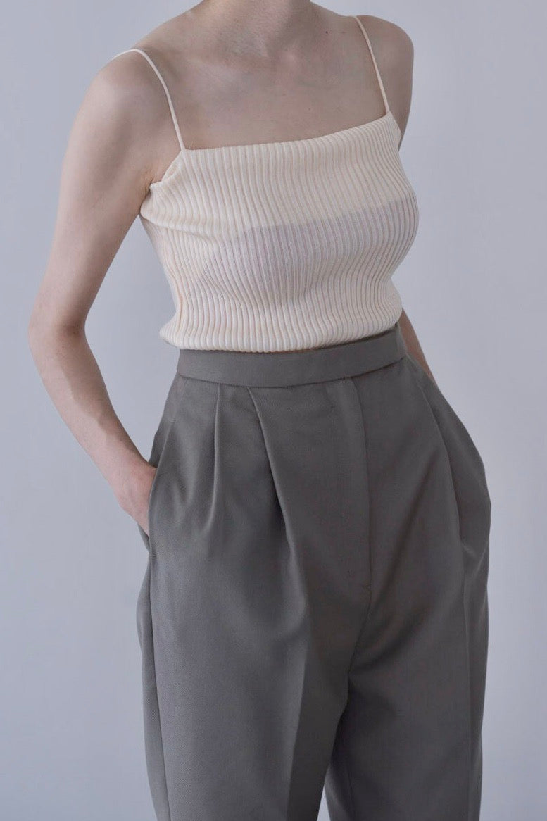 Rib Camisole_Egg