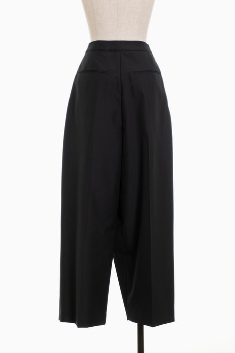 Mohair Poplin Cross Pants_Black– IIROT