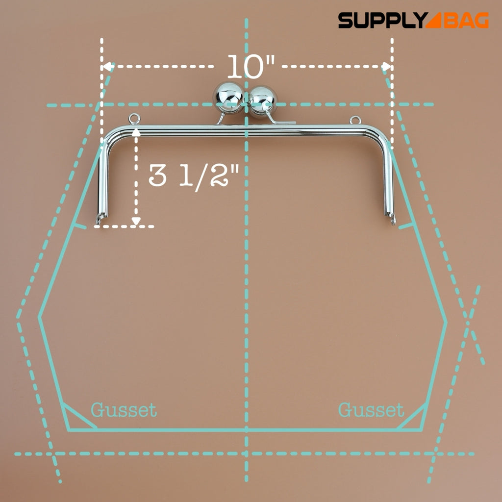 How To Draft A Pattern for Kisslock Metal Frame | SUPPLY4BAG AU