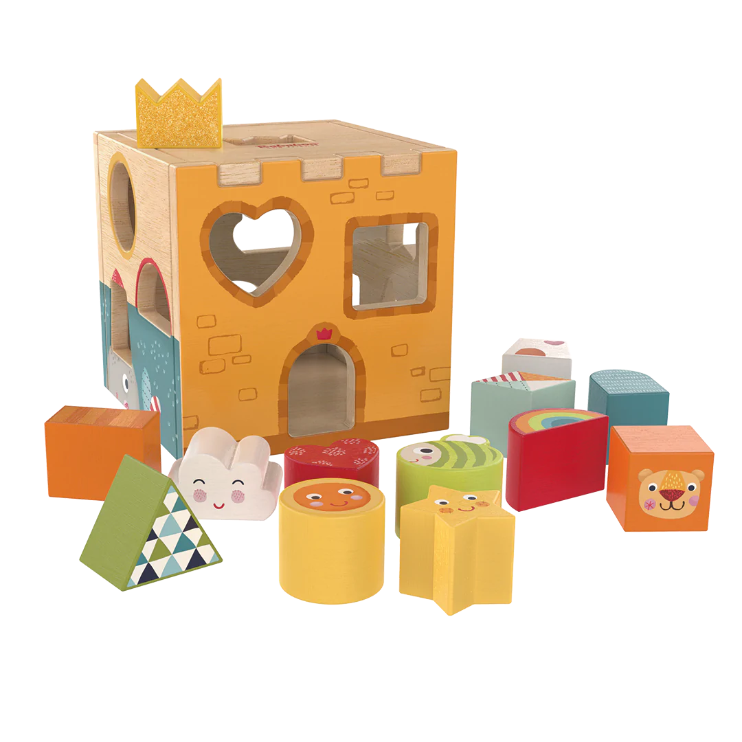Bababoo's Castle Sorting Cube for ages 18 months+