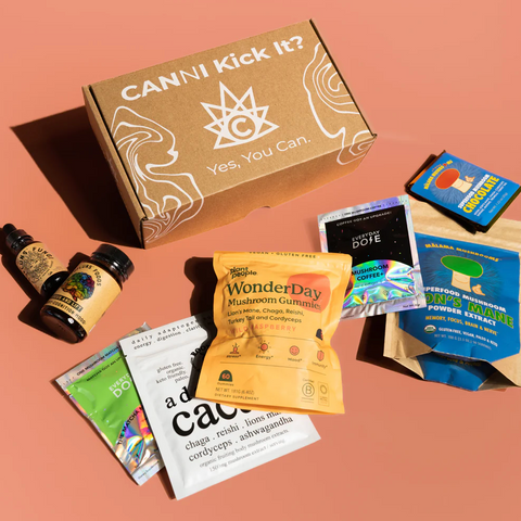 canni mushroom subscription box. new mushroom supplements shipped to you monthly